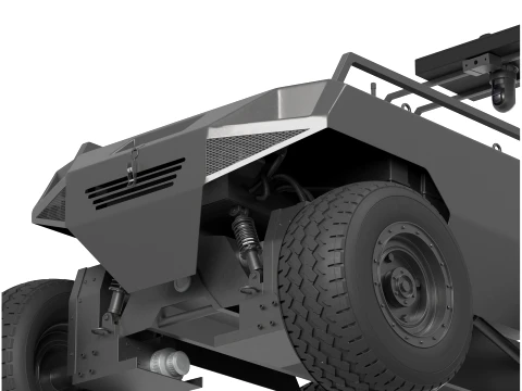 Varkhan 4x4 Military UGV Unmanned Ground Vehicle 3D Model
