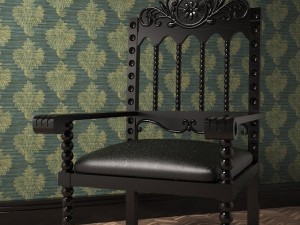 wood chair 3D Model