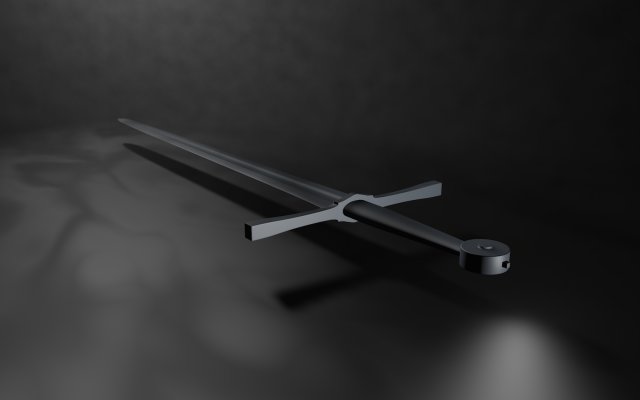 sword Model 3D .c4d .max .obj .3ds .fbx .stl .blend 
