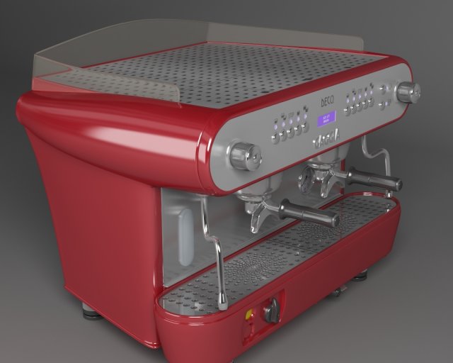 coffeemaker gaggia deco 2 3D Модель .c4d .max .obj .3ds .fbx .stl .blend 