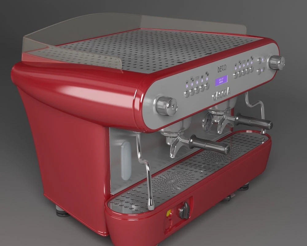 coffeemaker gaggia deco 2 3D Model .c4d .max .obj .3ds .fbx .stl .blend 