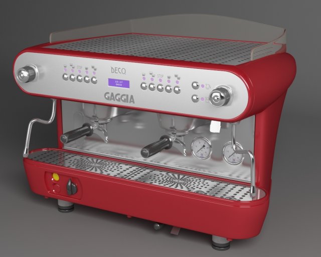 coffeemaker gaggia deco 2 3D Model in Cookware Tools 3DExport