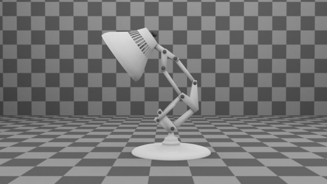 desk lamp luxojr 3D 模型 .c4d .max .obj .3ds .fbx .stl .blend