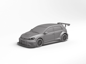 VW Golf Gti TCR 3D-Druckmodell