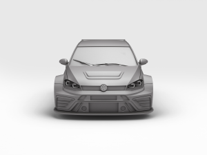VW Golf Gti TCR 3D-Druckmodell