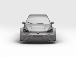 VW Golf Gti TCR 3D Print Model