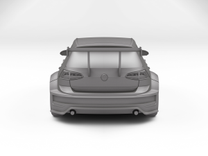 VW Golf Gti TCR 3D-Druckmodell