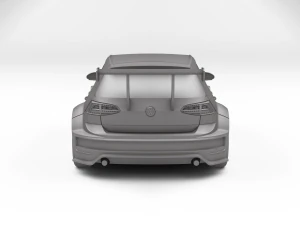 VW Golf Gti TCR 3D Print Model