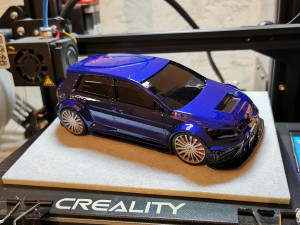 VW Golf Gti TCR 3D-Druckmodell