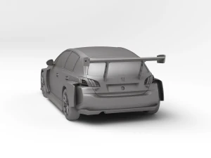 Peugeot 308 TCR 3D Print Model