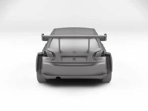 Peugeot 308 TCR 3D Print Model