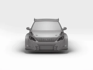 Peugeot 308 TCR 3D Print Model