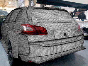 Peugeot 308 TCR 3Dプリントモデル
