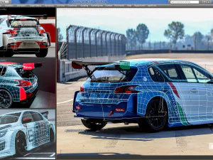 Peugeot 308 TCR 3D Print Model