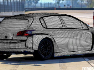Peugeot 308 TCR 3D Print Model