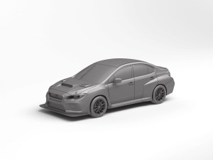 Subaru WRX STI TCR 3Dプリントモデル