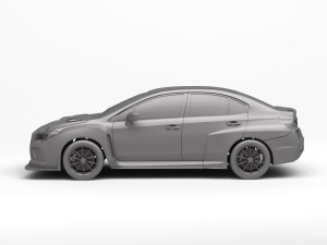 Subaru WRX STI TCR 3Dプリントモデル