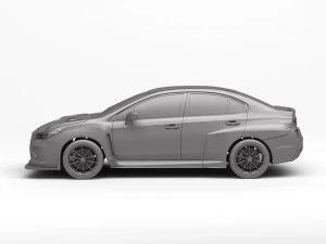 Subaru WRX STI TCR 3D Print Model