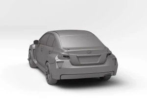 Subaru WRX STI TCR 3D Print Model