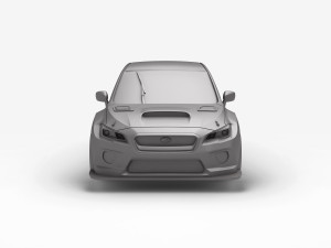 Subaru WRX STI TCR 3Dプリントモデル