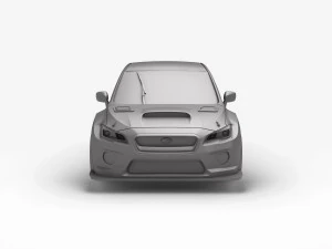 Subaru WRX STI TCR 3D Print Model
