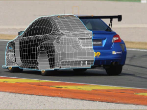 Subaru WRX STI TCR 3D Print Model