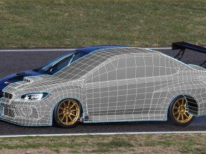 Subaru WRX STI TCR 3Dプリントモデル