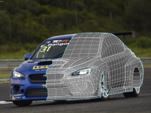 Subaru WRX STI TCR 3Dプリントモデル