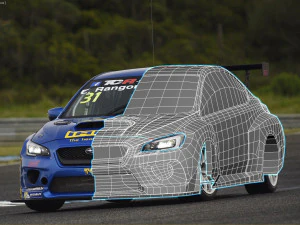 Subaru WRX STI TCR 3D Print Model