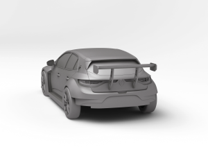 RENAULT MEGANE TCR Model Cetak 3D