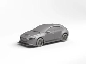 MAZDA 3 TCR 3D Print Model