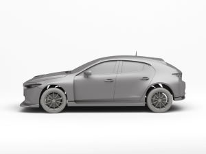 MAZDA 3 TCR Modèles 3D en vedette