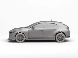 MAZDA 3 TCR 3D Print Model