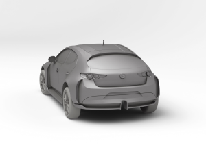 MAZDA 3 TCR Modèles 3D en vedette