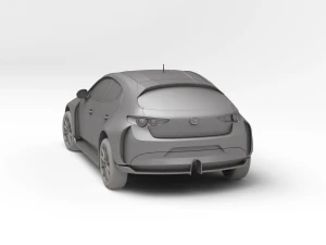 MAZDA 3 TCR 3D Print Model