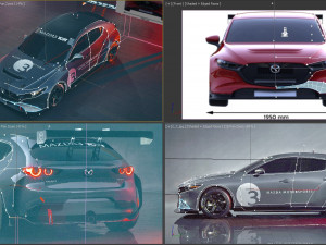 MAZDA 3 TCR Modèles 3D en vedette
