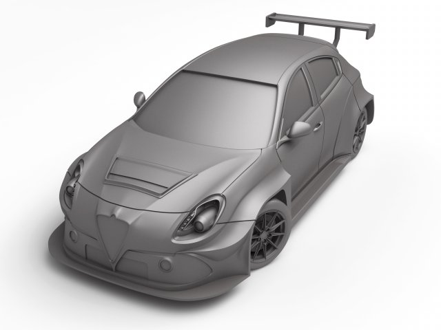 Alfa Romeo Giulietta RF TCR Modelo de Impressão 3D .c4d .max .obj .3ds .fbx .stl .blend 