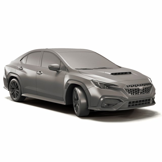 SUBARU WRX PRINTABLE 3D 프린트 모델 .c4d .max .obj .3ds .fbx .stl .blend 
