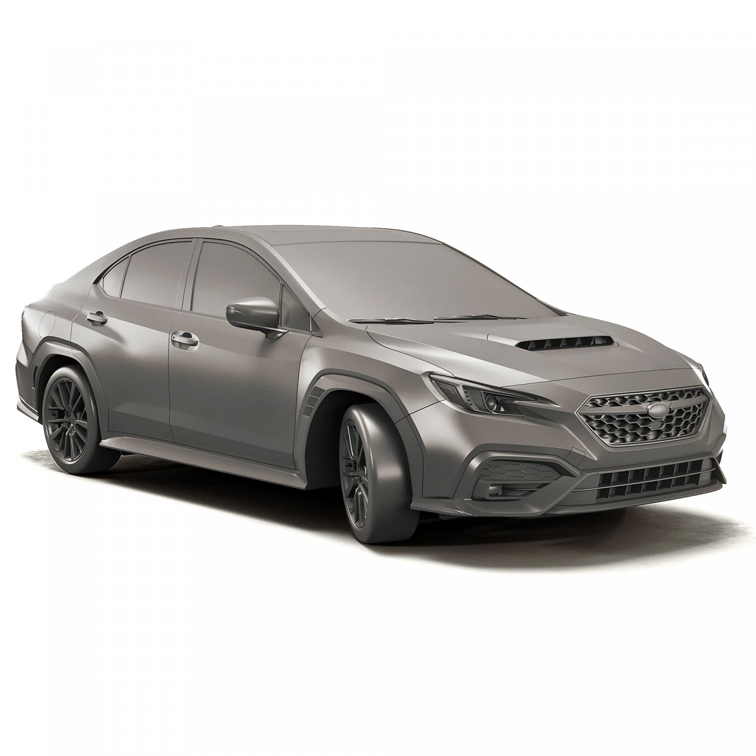 SUBARU WRX PRINTABLE 3D Print Model .c4d .max .obj .3ds .fbx .stl .blend 