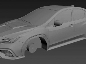 SUBARU WRX PRINTABLE 3D 프린트 모델