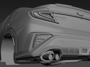 SUBARU WRX PRINTABLE 3D 프린트 모델