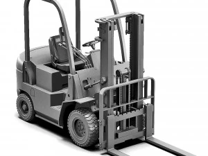 CARRETILLA ELEVADORA DE CARGA FRONTAL Modelo de impresión 3D