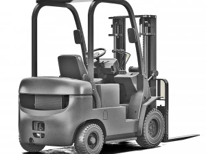 FRONT TRUCK LOADER FORKLIFT 3D Print Model