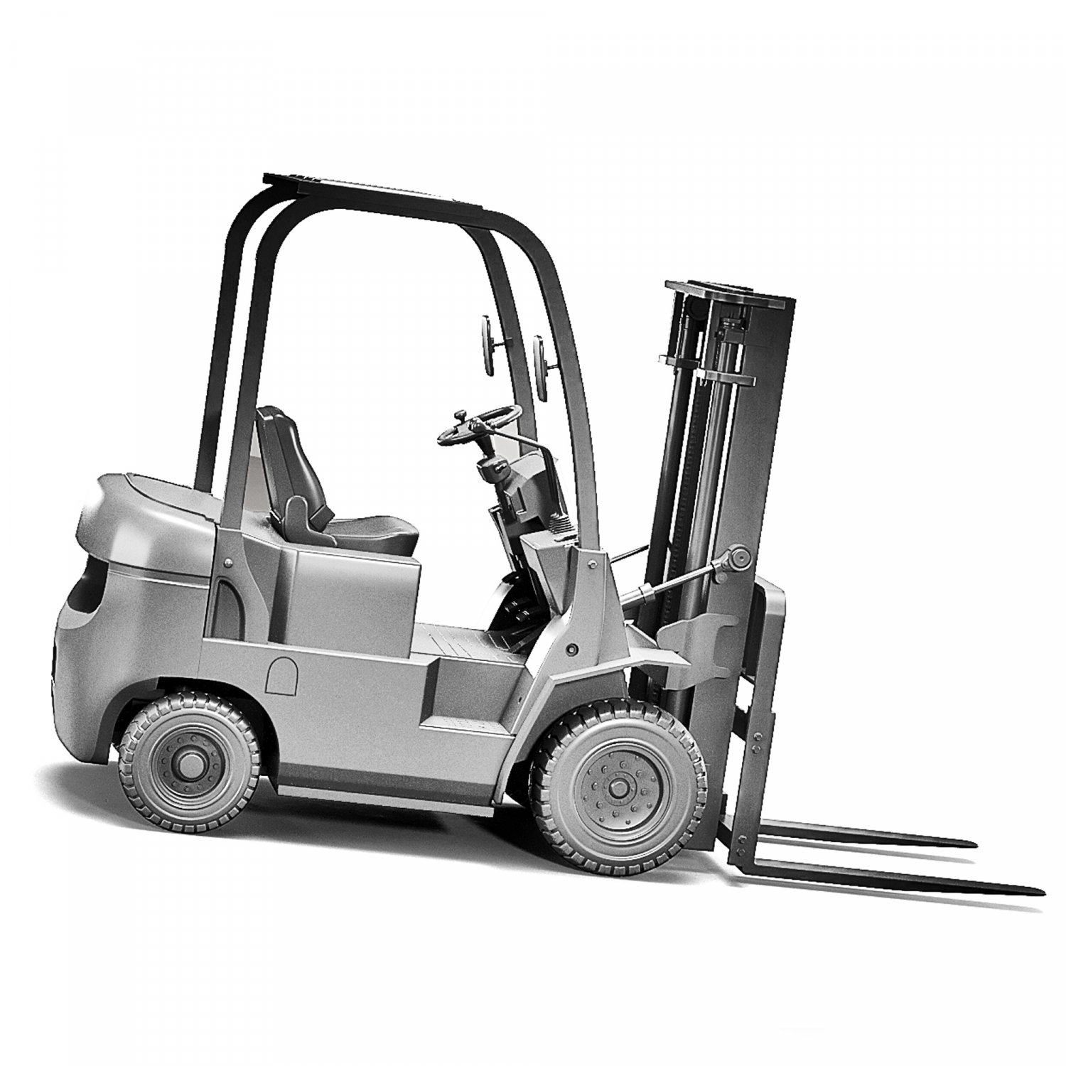 FRONT TRUCK LOADER FORKLIFT 3D 打印模型in 汽车3DExport