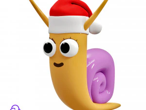 新年カタツムリ 3Dプリントモデル