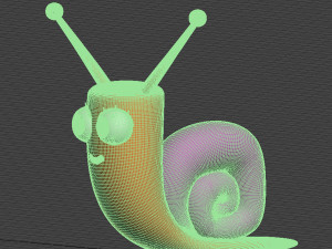 New Years Snail 3D-Druckmodell