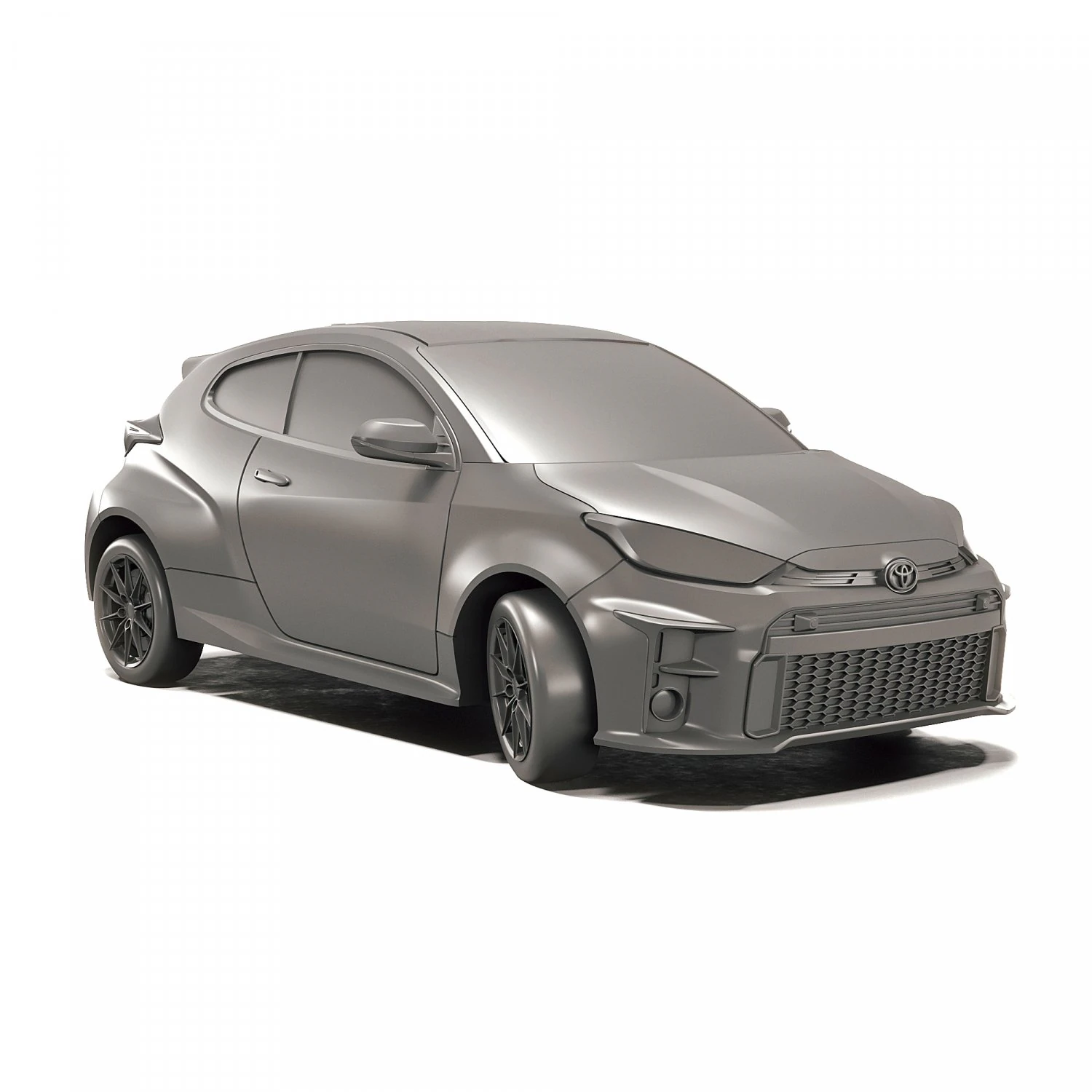 TOYOTA YARIS RS PRINTABLE CAR 3D Print Model .c4d .max .obj .3ds .fbx .stl .blend 