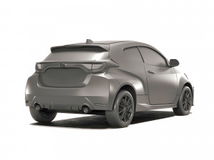 TOYOTA YARIS RS PRINTABLE CAR 3D 프린트 모델