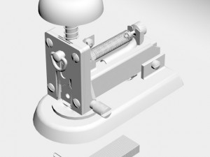 stapler grapadora Modelo 3D