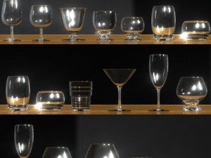 16 glasses party  casual pack 3D Модель